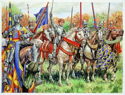 French cavalry during 100 Years war