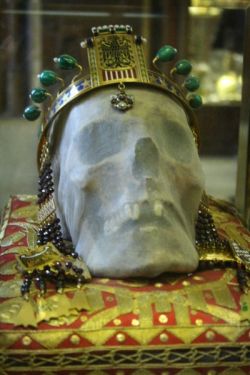 Skull of Saint Wenceslas with Premyslid Eagle